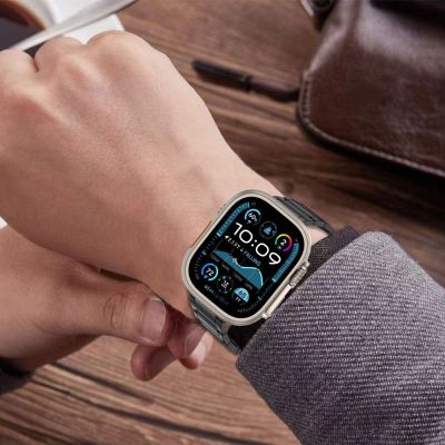 4. Tech-Protect Edelstahlarmband für Apple Watch 44 / 45 / 46 / 49 mm – Silber