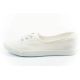 2. Lee Cooper Damenschuhe, sportliche weiße Slip-On-Ballerinas