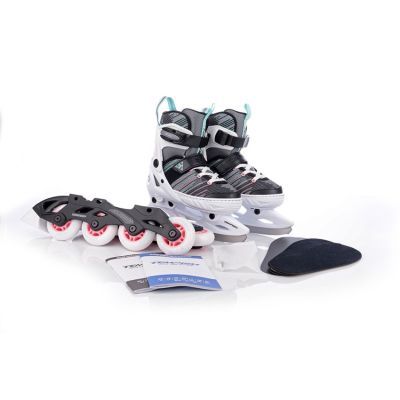 13. Verstellbare Schlittschuhe/Inlineskates TEMPISH Systent Girl Duo