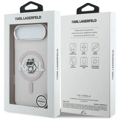 8. Karl Lagerfeld IML Choupette Sketch Logo MagSafe Hülle für iPhone 17 Air - Pink