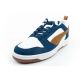 3. Puma Rebound v6 Herren-Sportschuhe, modisch und bequem, weiß, marineblau, braun