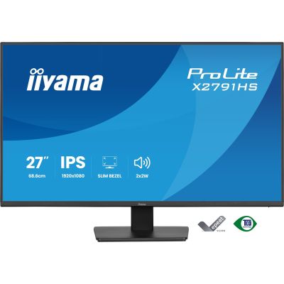 9. iiyama ProLite X2791HS-B1 Computermonitor 68,6 cm (27") 1920 x 1080 px Full HD LED Schwarz