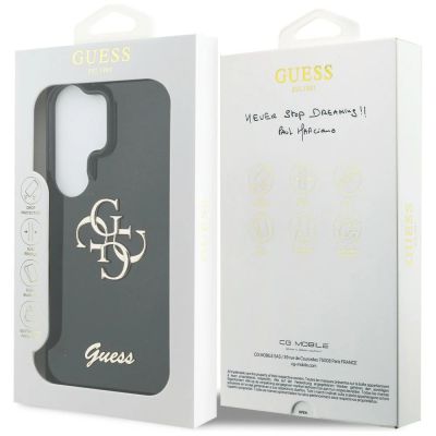 8. Guess IML Big Metal 4G Script Hülle für Samsung Galaxy S26 Ultra - Schwarz