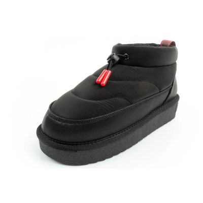 3. D.Franklin Damen Schneestiefel Winter Modische Isolierte Stiefeletten Schwarz