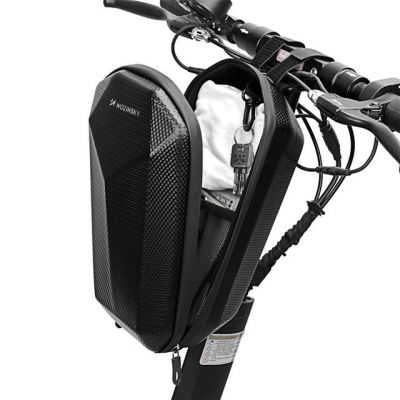 11. Wozinsky wasserdichte Lenkertasche für den Scooter, Scooter-Tasche, 4 l, schwarz (WSB2BK)