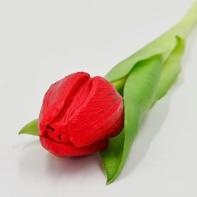 18. ROTE TULPE 31 CM LEBENSECHTE FRÜHLINGSDEKORATION
