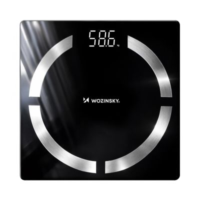 6. Wozinsky WIWL-30 Intelligente Bluetooth-Badezimmerwaage – Schwarz