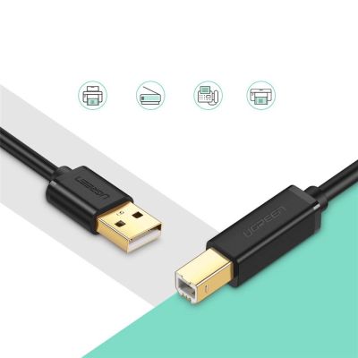 2. Ugreen Kabel USB - USB Typ B Kabel (Druckerkabel) 3m schwarz (10351)
