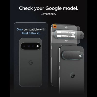 6. Spigen Optik Pro HD 2er-Pack Displayschutzfolie aus gehärtetem Glas für Google Pixel 11 Pro XL