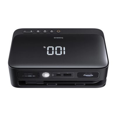 3. Starthilfe Baseus Super Energy BS-CH013 4in1 600A mit Taschenlampe / 6000mAh Powerbank / Kompressor - Schwarz