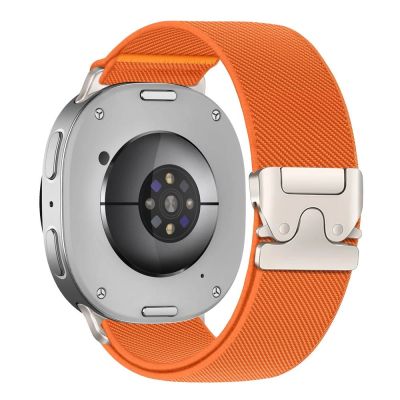 2. Tech-Protect Nylon-Armband mit Verschluss für Samsung Galaxy Watch 40/44/46 mm – Orange