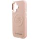 6. Karl Lagerfeld MagSafe iPhone 16 Hülle mit Initialen und Metalllogo – Pink