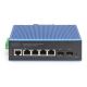 4. 4+2-Port L2 Managed Gigabit Ethernet Industrie-Switch 4 x GE RJ45 + 2 SFP-Port