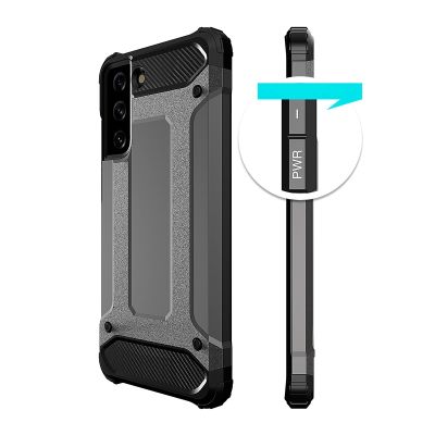 5. Hybrid Armor Hülle für Samsung Galaxy S23 Ultra gepanzerte Hybridhülle blau