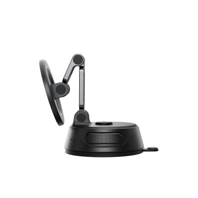5. Joyroom JR-ZS510 Gel-Saugnapf MagSafe Faltbare Autohalterung für Handys - Gunmetal Schwarz