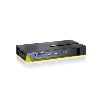 LevelOne KVM-0421 KVM-Switch Schwarz, Grün