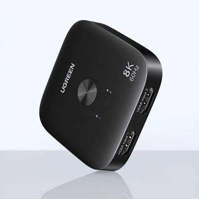 2. Ugreen 8K 60Hz Ultra HD 2-in-1 HDMI-Switch – Schwarz