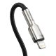 4. Baseus Cafule Series Metal Data USB-C / Lightning 20W PD-Kabel 1 m - Schwarz
