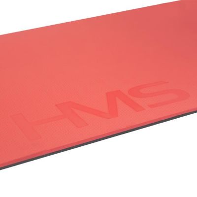 22. HMS Premium MFK03 Rot-Schwarze Club Fitnessmatte mit Löchern 