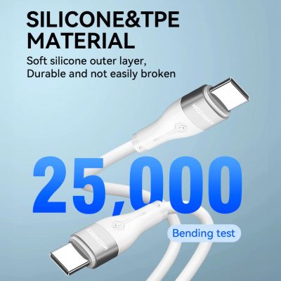 7. Wozinsky WSTCC1 USB-C / USB-C PD 65W Kabel 1 m lang - Weiß
