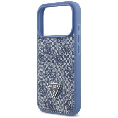6. Guess 4G Nauble Card Triangle Hülle für iPhone 18 Pro / 17 Pro – blau