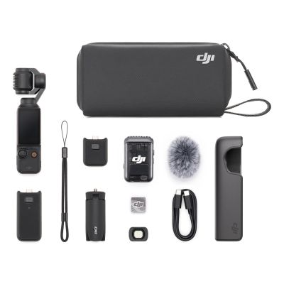 19. DJI Osmo Pocket 3 Creator Combo-Kamera mit Stabilisator, 4K Ultra HD, 9,4 MP, Schwarz