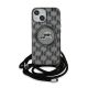 2. Karl Lagerfeld IML Crossbody Monogram Karl & Choupette Head MagSafe Hülle für iPhone 15 / 14 / 13 – Schwarz