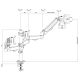 7. MACLEAN 3-Monitor-Halterung, Gasfeder, 17"-27", 2-8 kg, Schwarz MC-137