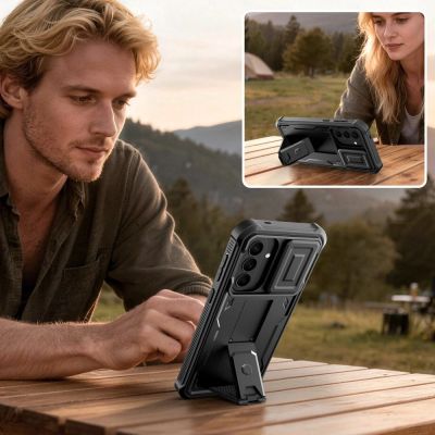 3. Tech-Protect Kevlar Cam+ 2er-Set Schutzhülle für Samsung Galaxy A57 5G – Schwarz