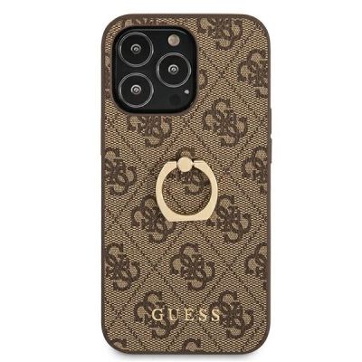 3. Guess GUHCP13L4GMRBR iPhone 13 Pro / 13 6,1" braun/braunes Hardcase 4G mit Ringständer