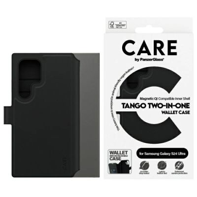 CARE by PanzerGlass Feature Tango 2in1 Wallet Case für Samsung Galaxy S24 Ultra - Schwarz