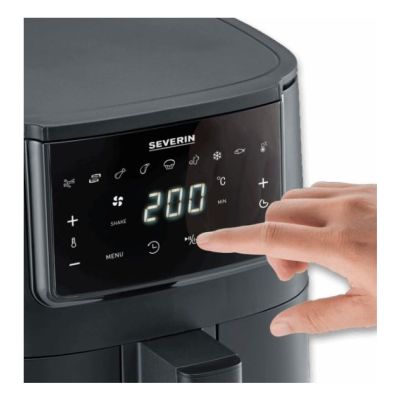 4. Severin FR 2461 Einzel-Heißluftfritteuse 4 l, autonom, 1300 W, Schwarz