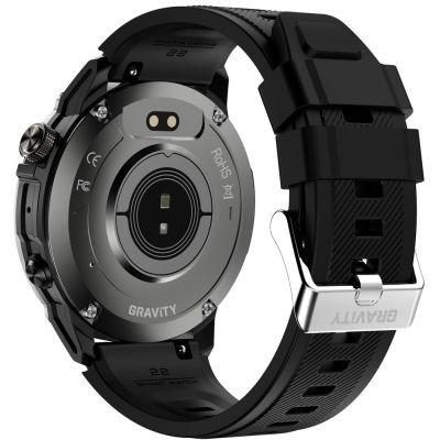 15. Smartwatch Gravity Schwarzes Armband + Armband GT46-1