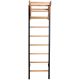 10. Turn-Wandbarren aus Holz und Metall mit 4 Griffen und Holzbank K 211B