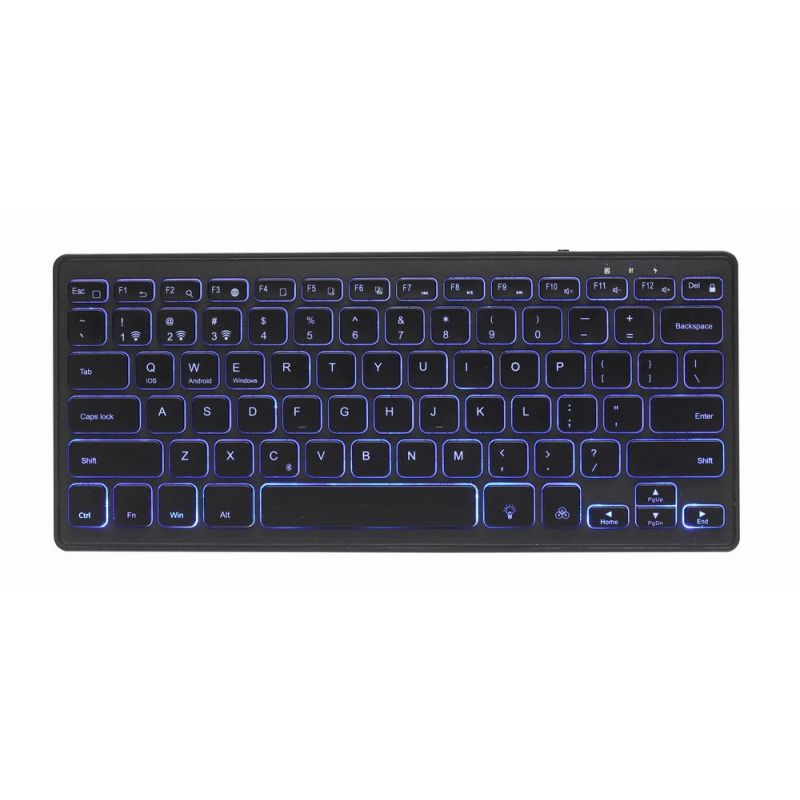 7. Gembird KB-BTRGB-01-DE Universal-Bluetooth-Tastatur QWERTZ Deutsch Schwarz