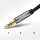 6. Ugreen AV119 10736 Audiokabel Miniklinke 3,5 mm / Miniklinke 3,5 mm 3 m – Schwarz