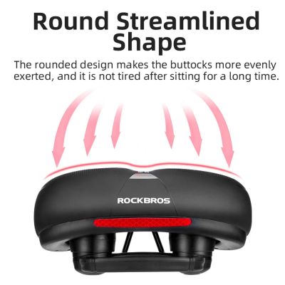 5. Rockbros AQ-6090B Fahrradsattel – Schwarz und Blau