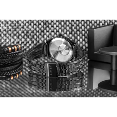 7. TIMEX Q Reissue TW2U61600 Herrenuhr + Box