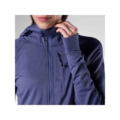 3. ROSSIGNOL Damen-Hoodie mit Strukturmuster, mittellang, marineblau