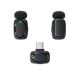 4. Acefast R2 Kabellose Lavalier-Mikrofone - Schwarz