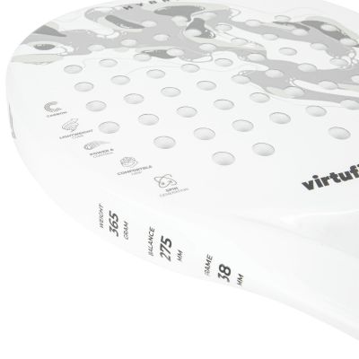 7. VIRTUFIT HYBRID PADELSCHLÄGER - WEISS-GRAU
