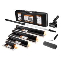 Set aus Spachtel, Teleskop und Rolle, im Etui