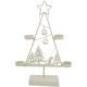2. METALLER LED-WEIHNACHTSBAUM-KERZENHALTER 38 CM WEISS