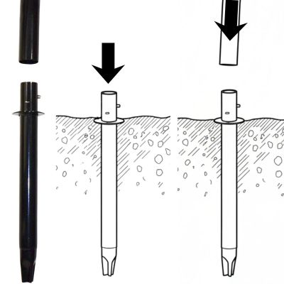 14. Fußballtor mit Netz 180x120x60cm ENERO PRO