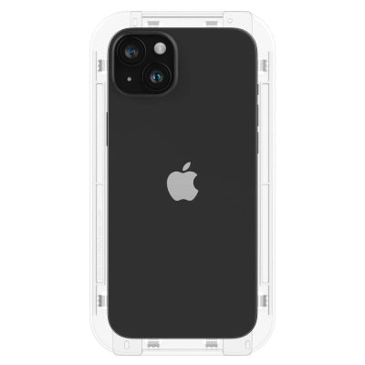6. Spigen Glas.tR EZ Fit FC gehärtetes Glas für iPhone 15 Plus – Schwarz