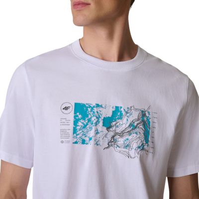 4. Herren-T-Shirt 4F M2823 weiß 4FWSS26TTSHM2823 10S