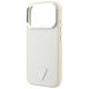 6. Guess MagSafe-Hülle mit genarbtem Dreieckslogo für iPhone 18 Pro / 17 Pro – Beige