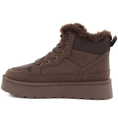 7. Braune Big Star Plateau-Schneestiefel für Damen UU274168