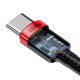 5. Baseus CATKLF-AL91 USB-C – USB-C PD QC-Kabel 100 W 5 A 480 Mbit/s 2 m – Schwarz und Rot