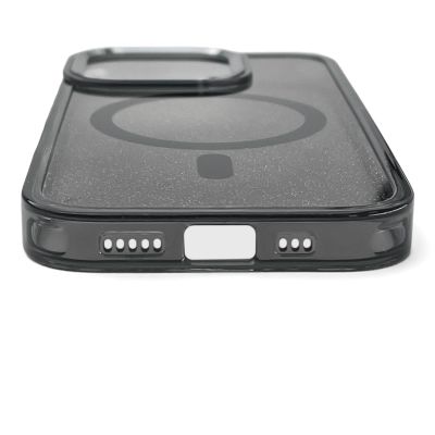 4. Glitter Case MagSafe Kompatibel für iPhone 17 Pro - Schwarz
